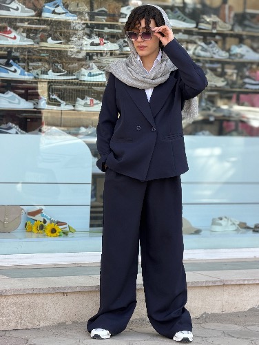 کت وشلوار دودکمه باکسی